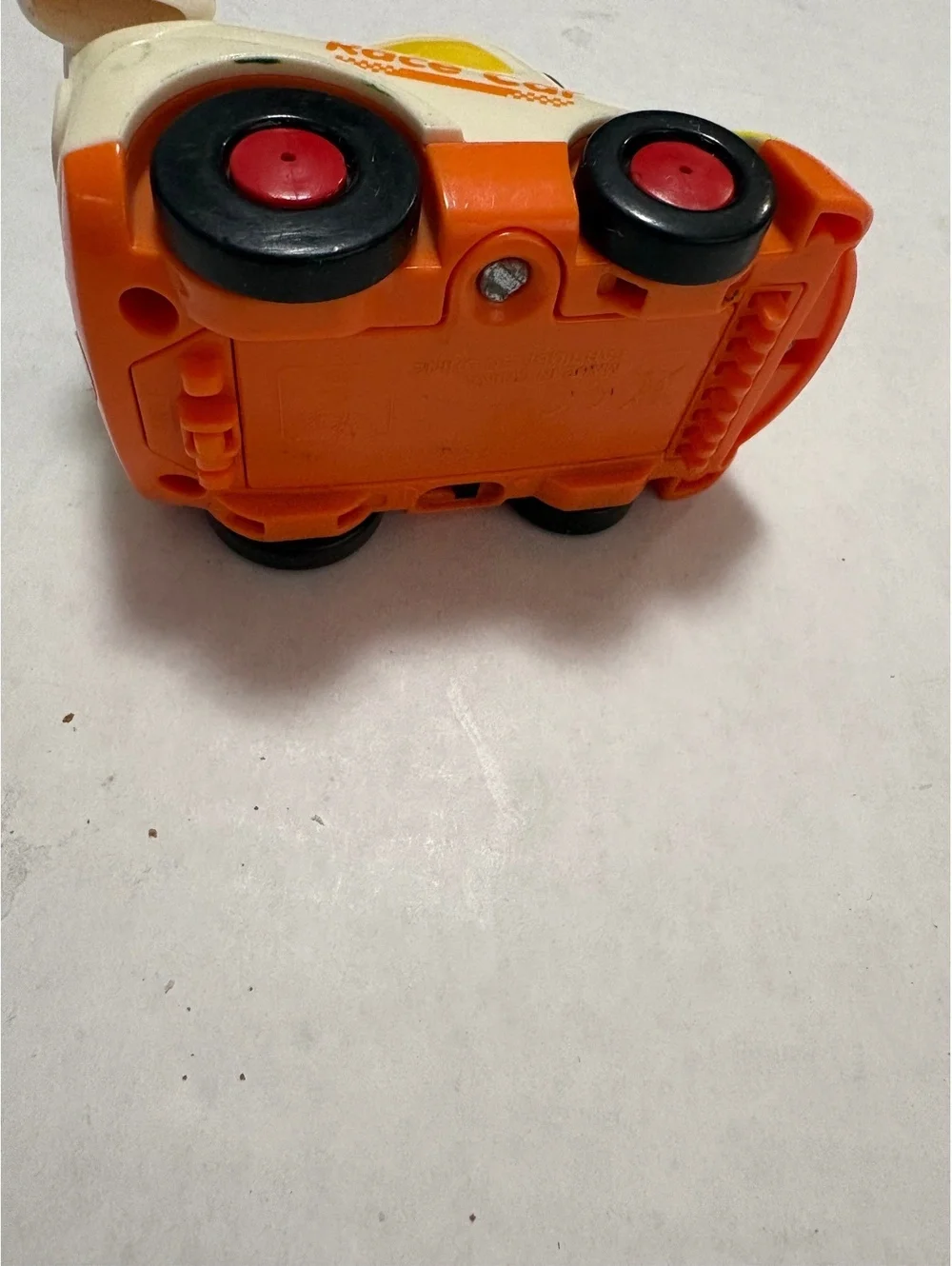 Vtech Rob the white race car
